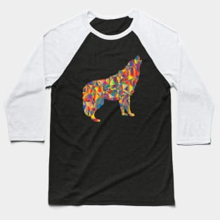 The Abstract Wolf Baseball T-Shirt